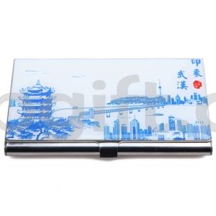 武汉小纪念品 商务礼品青花名片盒