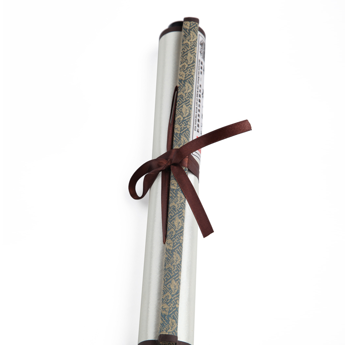 武汉礼物 代表武汉的纪念品 梅花织锦卷轴画礼盒