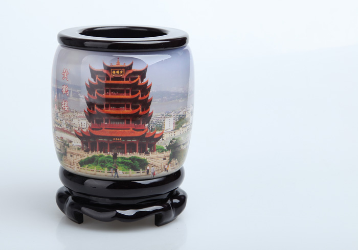 武汉旅游纪念品 黄鹤楼笔筒 适合送外地朋友