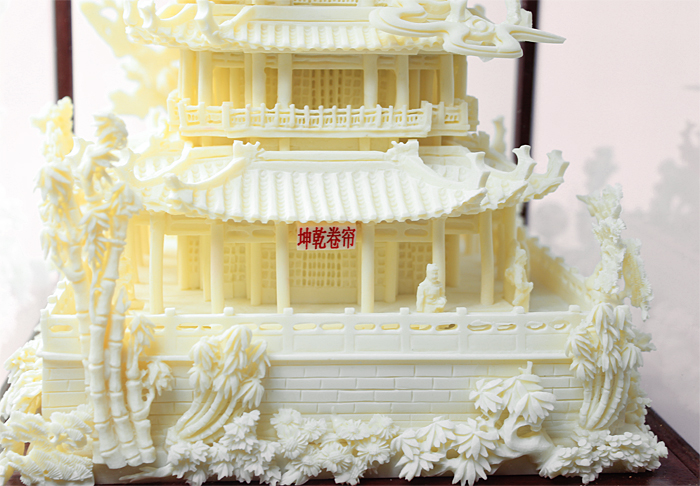 湖北礼物黄鹤楼骨雕工艺品