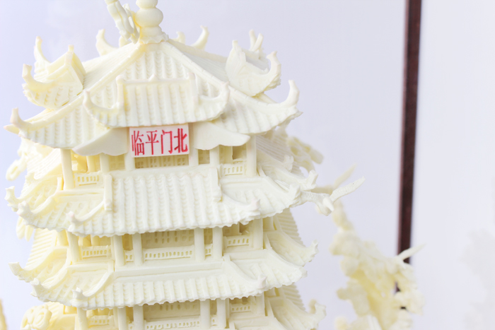 湖北礼物黄鹤楼骨雕工艺品