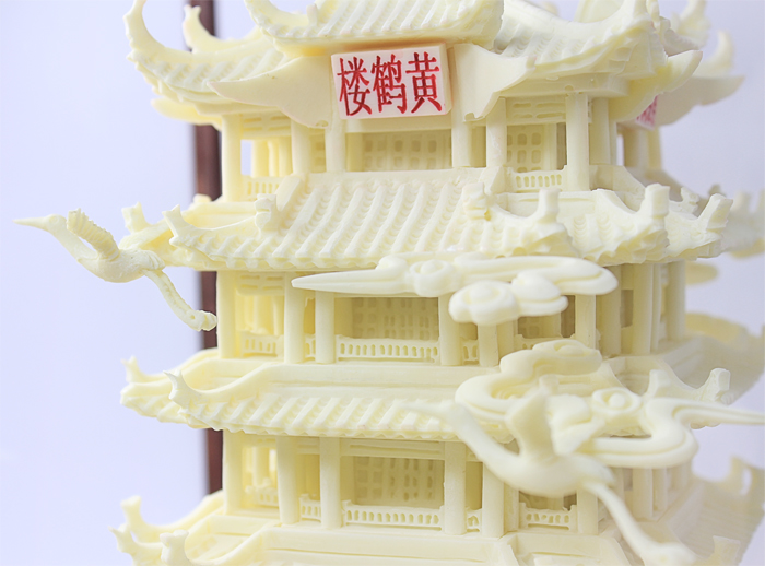 湖北礼物黄鹤楼骨雕工艺品